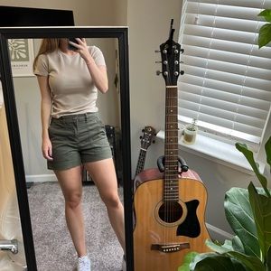 Bershka tan short sleeve tee. Fits like a S-M